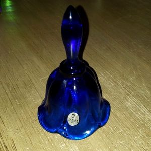Fenton Cobalt Blue Glass Bell